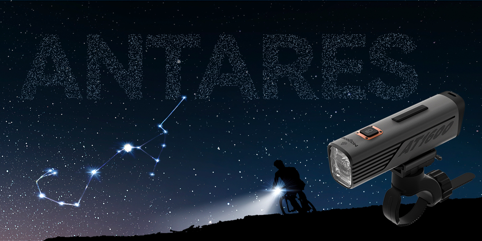 Lampka rowerowa Magene AT1600 przednia